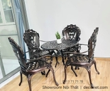 Bàn Ghế Nhôm Đúc Ngoài Trời 2064T