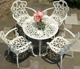 Bàn Nhôm Đúc 4 Ghế Tân Cổ Điển 2069T