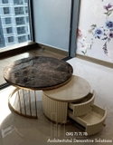 Bàn Sofa Mặt Đá 34T