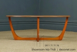 Bàn Sofa Mặt Kính Chân Gỗ 411S