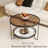 Bàn Sofa Tròn Mặt Kính 282S