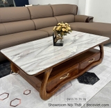 Bàn Trà Gỗ Tự Nhiên Mặt Đá 453S