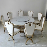 Bàn Tròn 8 Ghế Tân Cổ Điển 1542S