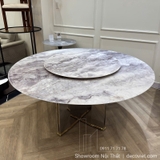 Bàn Tròn Mặt Đá 1m6 8 Ghế 2854S