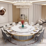 Bàn Tròn Mặt Đá Lớn 18 Ghế 2113S