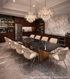 Bộ Bàn Ăn 10 Ghế Sang Trọng 2882S