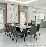 Bàn Ăn Kéo Dài Mặt Đá Cao Cấp 1505S