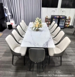 Bộ Bàn Ăn 12 Ghế Mặt Đá 2m6 2861S