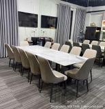 Bộ Bàn Ăn 12 Ghế Mặt Đá 2m6 2861S