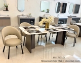 Bộ Bàn Ăn 2m Nhập Khẩu 8 Ghế 2683S