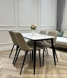 Bộ Bàn Ăn 4 Ghế 1m2 1917S-1