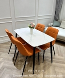 Bộ Bàn Ăn 4 Ghế 1m2 1917S-2