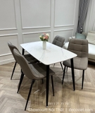 Bộ Bàn Ăn 4 Ghế 1m2 1917S