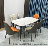 Bộ Bàn Ăn 4 Ghế Nhỏ Gọn 1582S