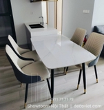 Bộ Bàn Ăn 4 Ghế Nhỏ Gọn 1582S