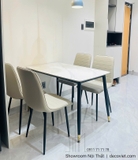 Bộ Bàn Ăn 4 Ghế Nhỏ Gọn 2406S