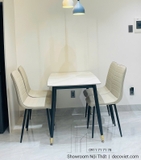 Bộ Bàn Ăn 4 Ghế Nhỏ Gọn 2406S