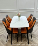 Bộ Bàn Ăn 4 Người 1m2 Giá Rẻ 1918S