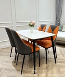 Bộ Bàn Ăn 4 Người 1m2 Giá Rẻ 1918S