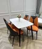 Bộ Bàn Ăn 4 Người 1m2 Giá Rẻ 1918S