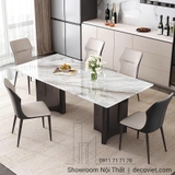 Bộ Bàn Ăn 6 Ghế Mặt Đá 2715S