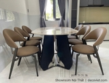 Bộ Bàn Ăn 6 Ghế Mặt Đá 2722S