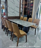 Bộ Bàn Ăn 8 Ghế Mặt Đá 2207S