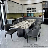 Bộ Bàn Ăn 8 Ghế Mặt Đá Nhập Khẩu 2849S