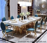 Bộ Bàn Ăn 8 Ghế Tân Cổ Điển 1538S
