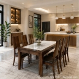 Bộ Bàn Ăn Gỗ 6 Ghế 3020S