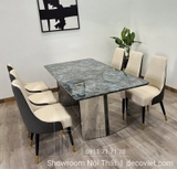 Bộ Bàn Ăn Mặt Đá Nhập Khẩu 1561S