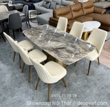 Bộ Bàn Ăn Mặt Đá 6 Người 2329S