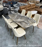 Bộ Bàn Ăn Mặt Đá 6 Người 2329S