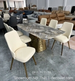 Bộ Bàn Ăn Mặt Đá 6 Người 2329S