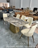 Bộ Bàn Ăn Mặt Đá 6 Người 2329S