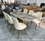 Bộ Bàn Ăn Mặt Đá 6 Người 2329S