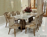 Bộ Bàn Ăn Tân Cổ Điển 2m4 8 Ghế 2811S