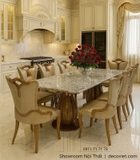 Bộ Bàn Ăn Tân Cổ Điển 2m4 8 Ghế 2811S