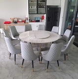 Bộ Bàn Ăn Tròn 10 Ghế 1m6 2857S