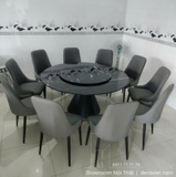 Bộ Bàn Ăn Tròn 10 Ghế Giá Rẻ 2859S