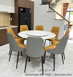 Bộ Bàn Ăn Tròn 8 Ghế Giá Rẻ 2693S