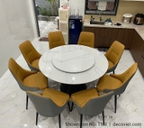 Bộ Bàn Ăn Tròn 8 Ghế Giá Rẻ 2693S