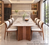 Bộ Bàn Ghế Ăn Gỗ 8 Người 3036S