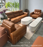 Bộ Ghế Sofa Da Bò Chỉnh Điện 909T