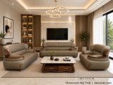 Bộ Ghế Sofa Gỗ Mun Cao Cấp 1154T