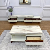 Combo Kệ Tivi Bàn Trà Mặt Đá 106T