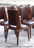 Ghế Ăn Gỗ Óc Chó Bọc Da 475S