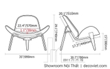 Ghế Đọc Sách Thư Giãn 3090T
