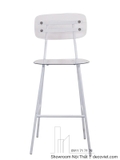 Ghế Quầy Bar Lưng Nhựa 270T