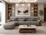 Ghế Sofa Gỗ Mun Bọc Da 1188T